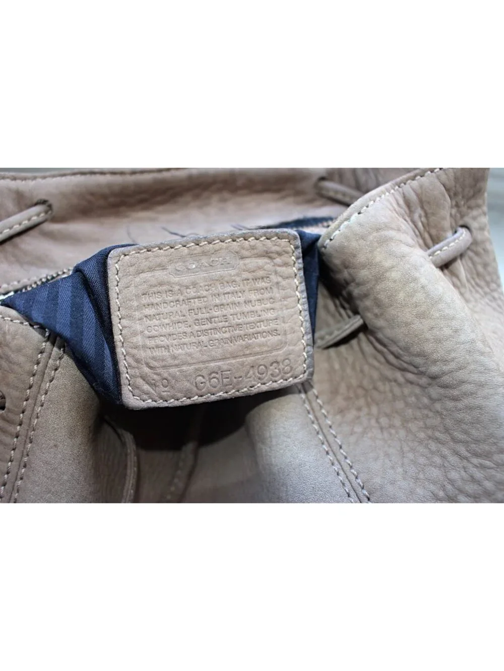 Coach Vintage - Sonoma Small Backpack Nubuc 4938 in Sand, Italy 1990s